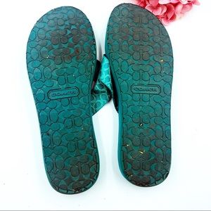 Coach Shoes - Coach | Teal Flip Flops Coach Shoes - Coach | Teal Flip Flops